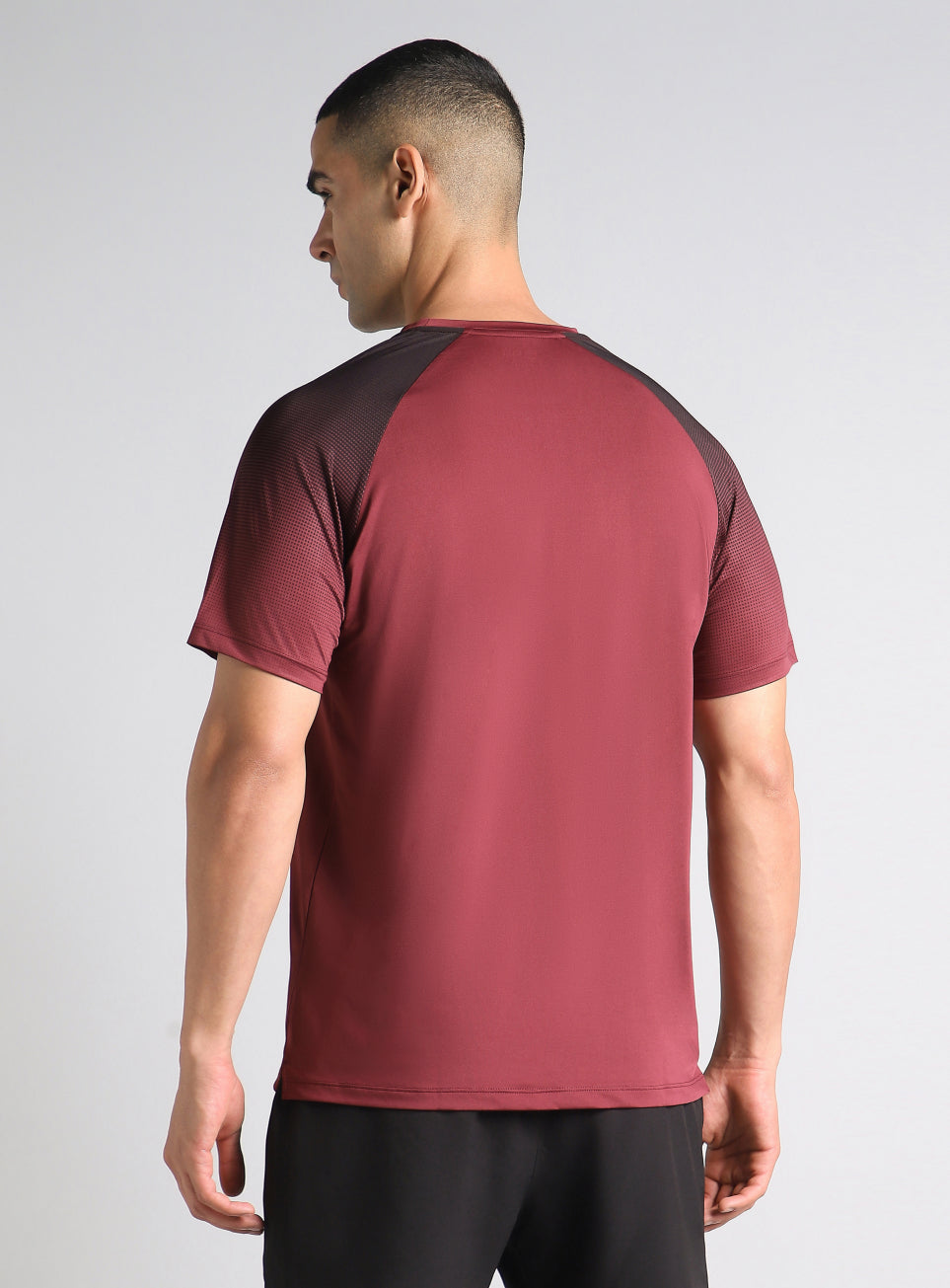 Men's Maroon Power Pop Training T-Shirt
