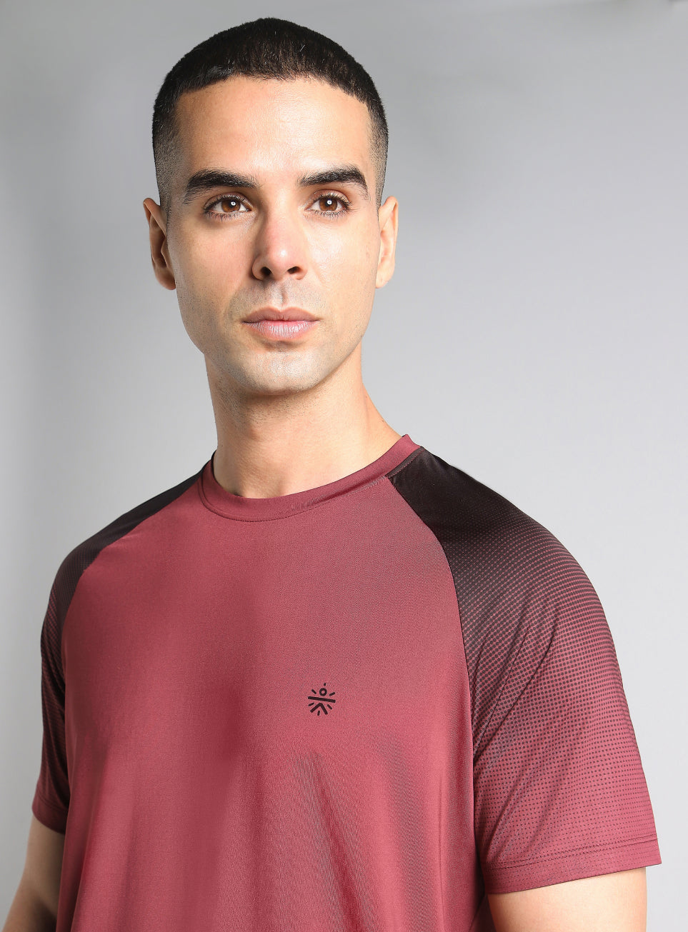 Men's Maroon Power Pop Training T-Shirt