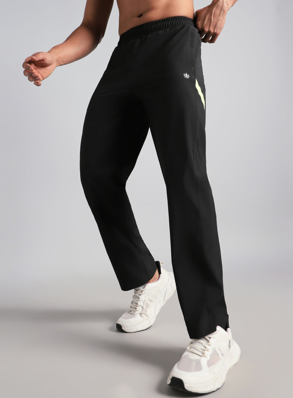 Men's Back Straight Fit Power Pop Trackpants