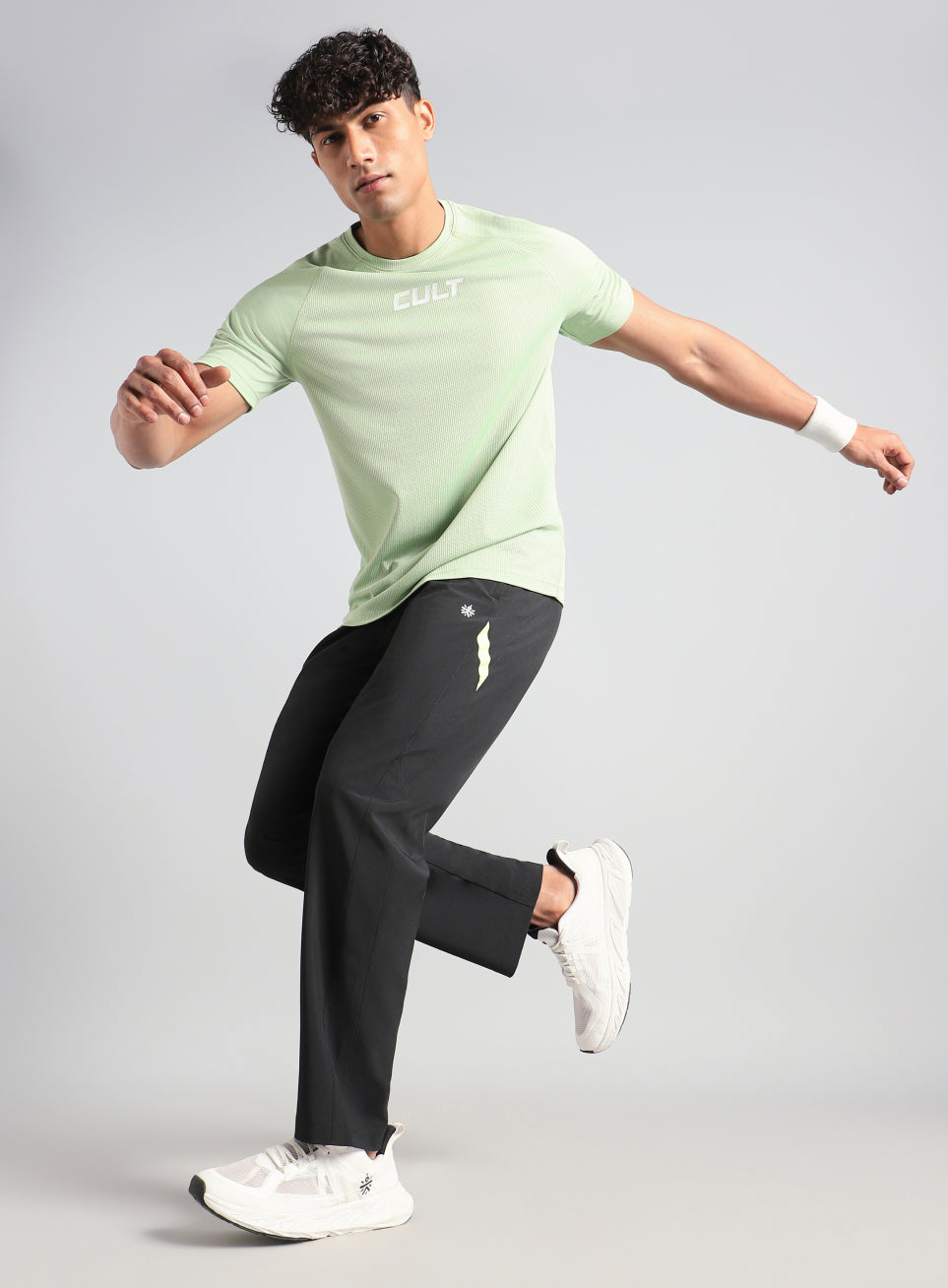 Men's Back Straight Fit Power Pop Trackpants