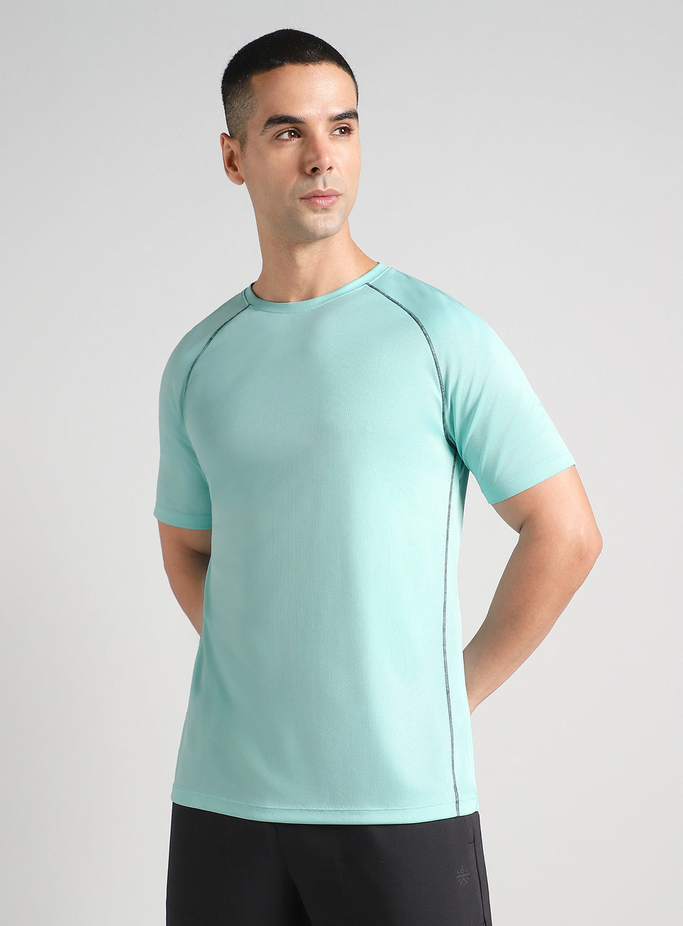 Men's Turquoise Everyday Workout Train T-shirt