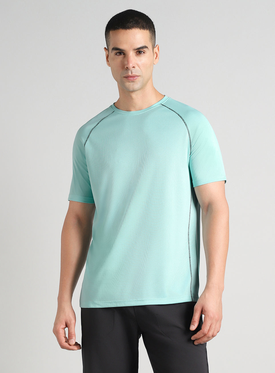 Men's Turquoise Everyday Workout Train T-shirt