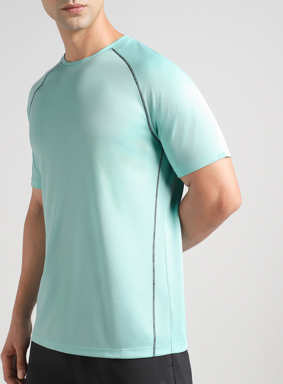 Men's Turquoise Everyday Workout Train T-shirt