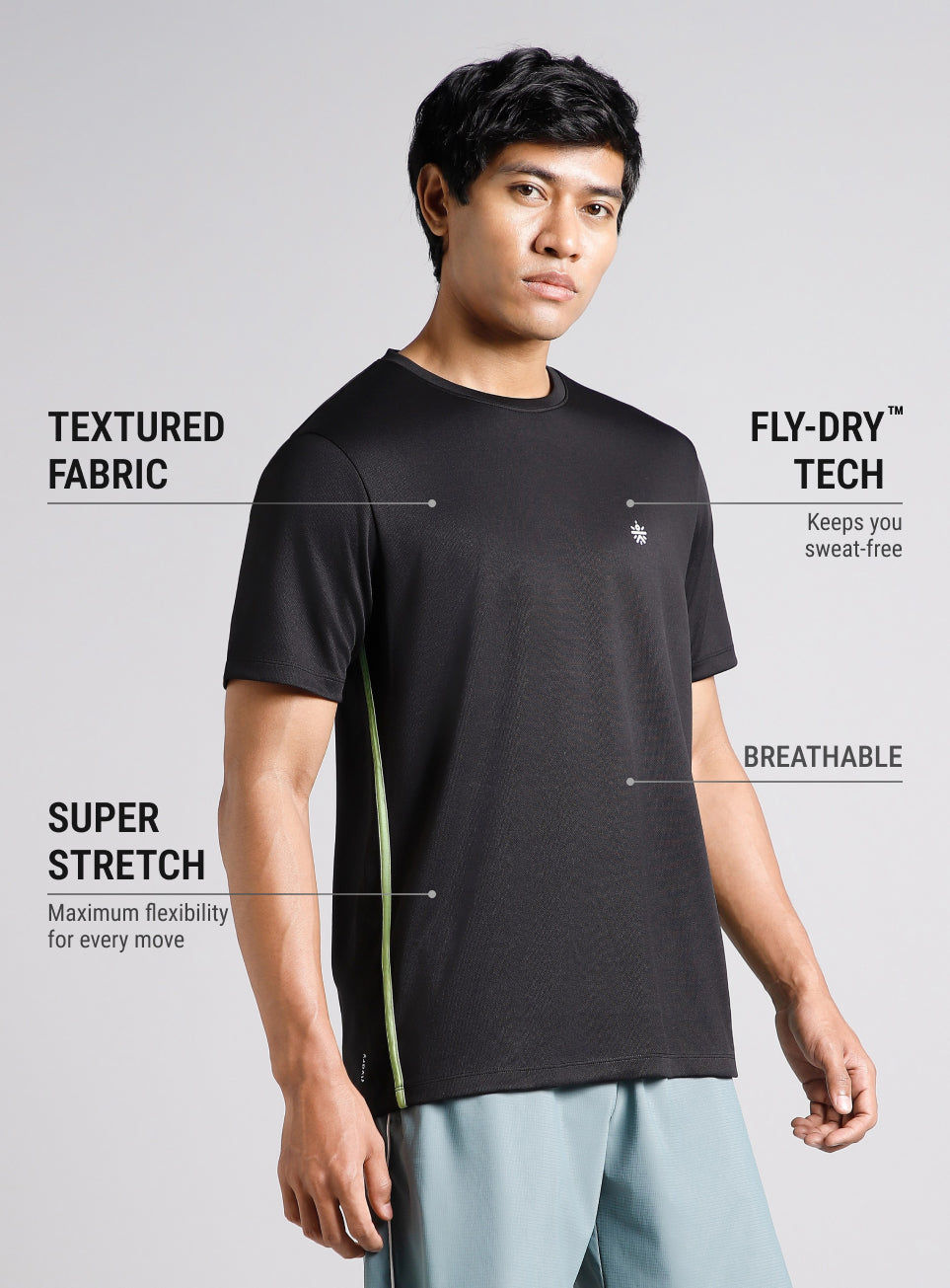 Men's Black All Format Training T-shirt