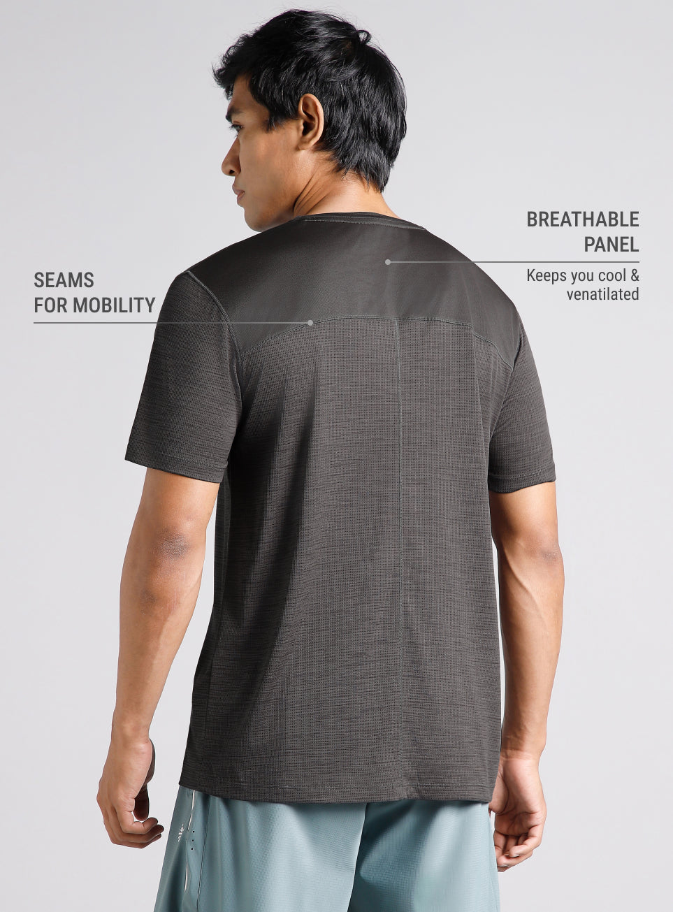 Men's Dark Grey All Format Training Pro T-shirt