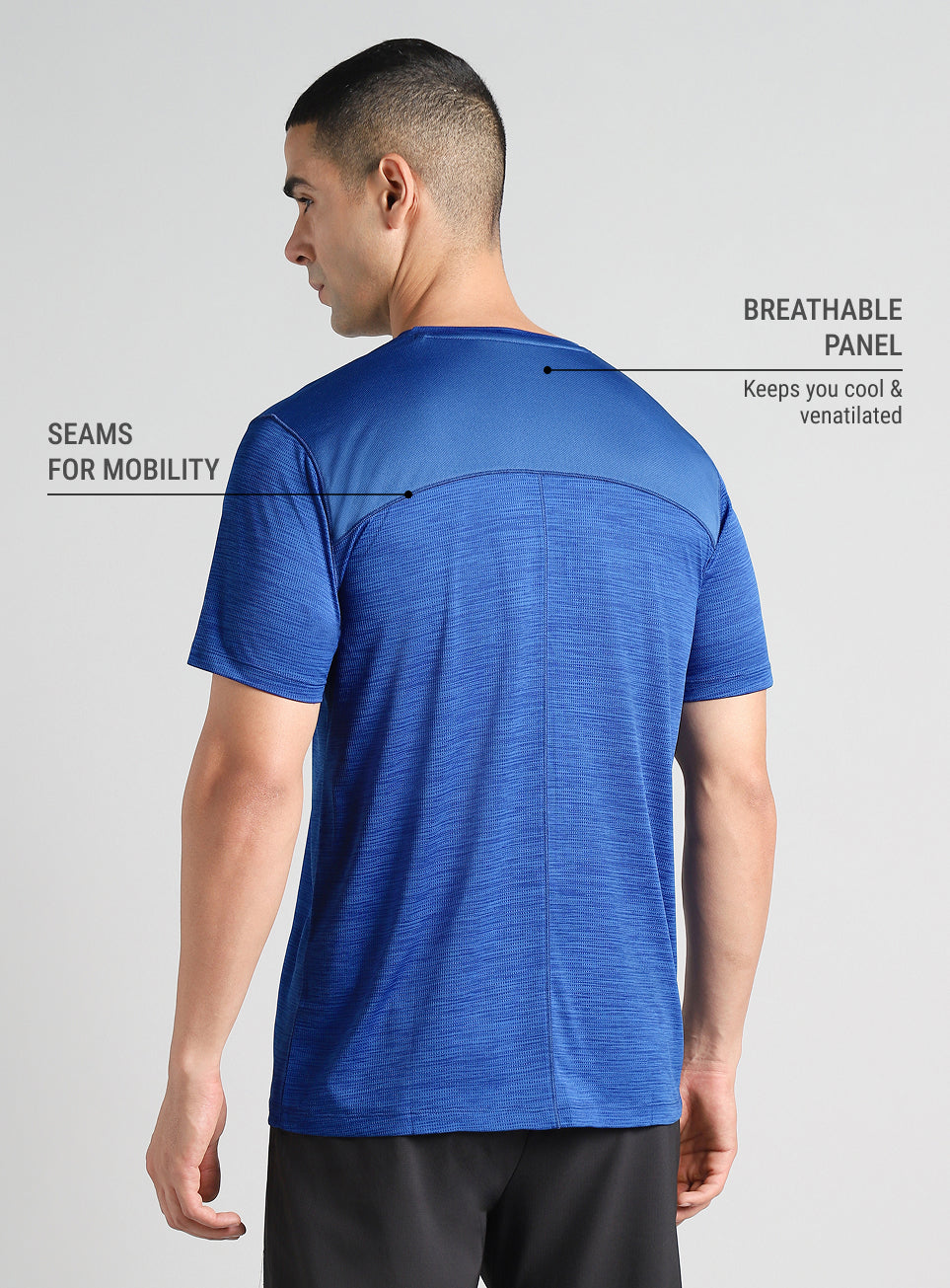 Men's Blue All Format Training Pro T-shirt