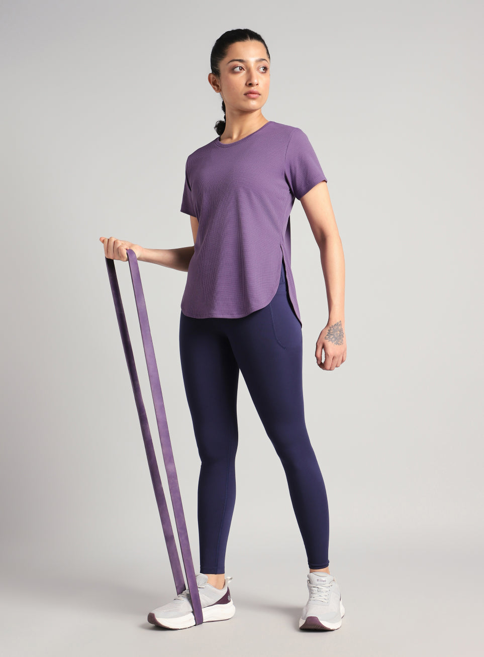 Women's Purple Core Training Longline T-shirt