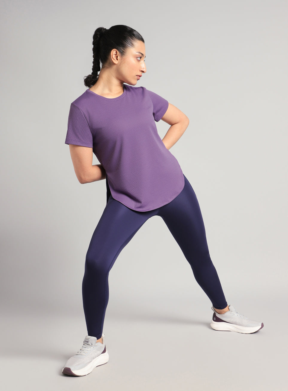 Women's Purple Core Training Longline T-shirt