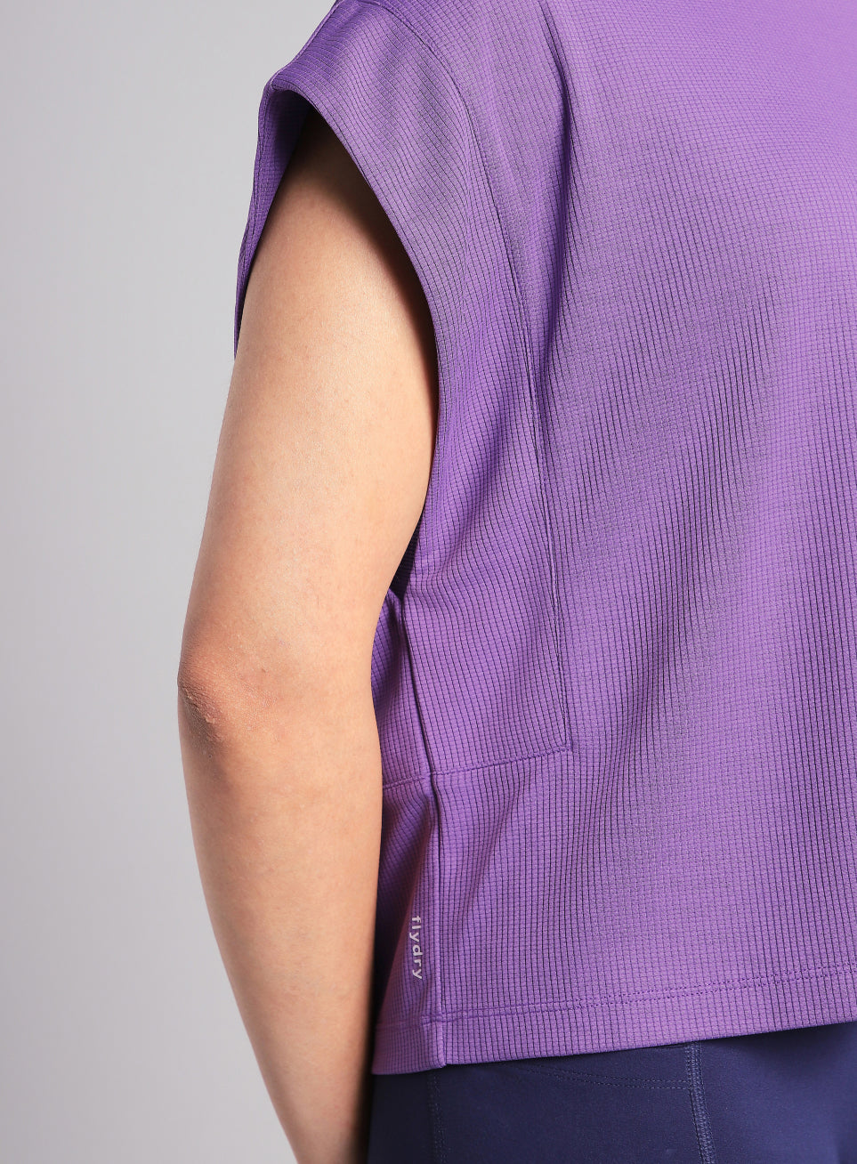 Women's Purple Sculpt Muscle T- shirt