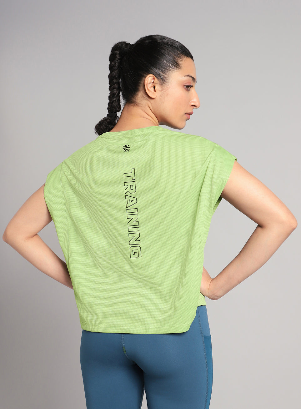 Women's Green Sculpt Muscle T- shirt