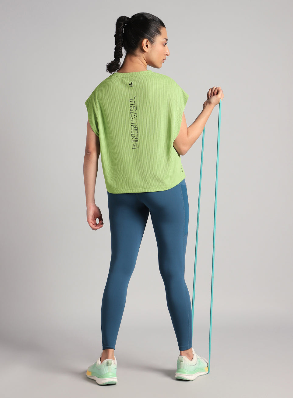 Women's Green Sculpt Muscle T- shirt