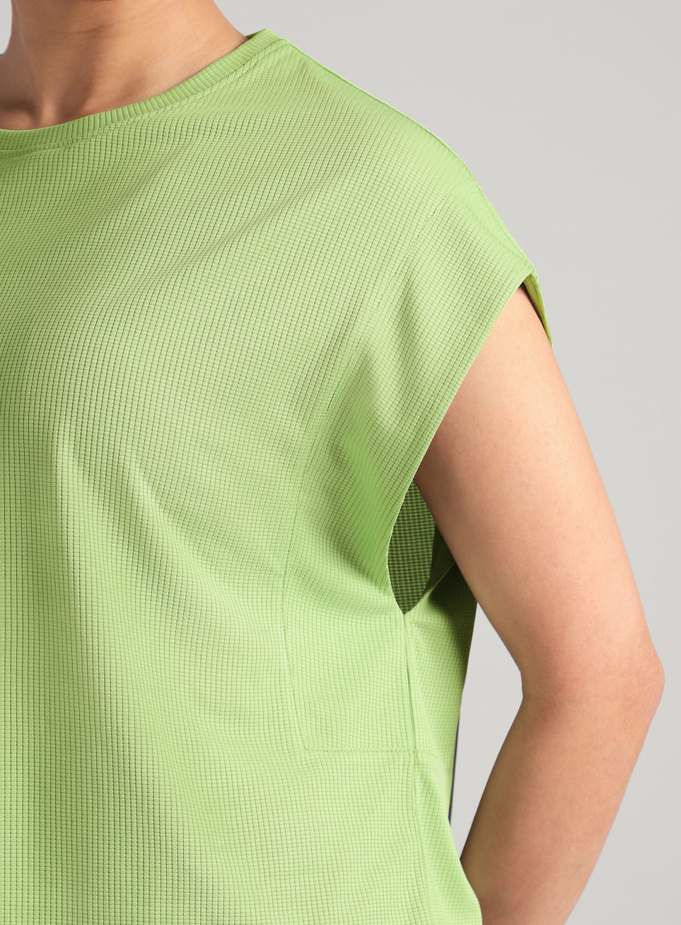 Women's Green Sculpt Muscle T- shirt