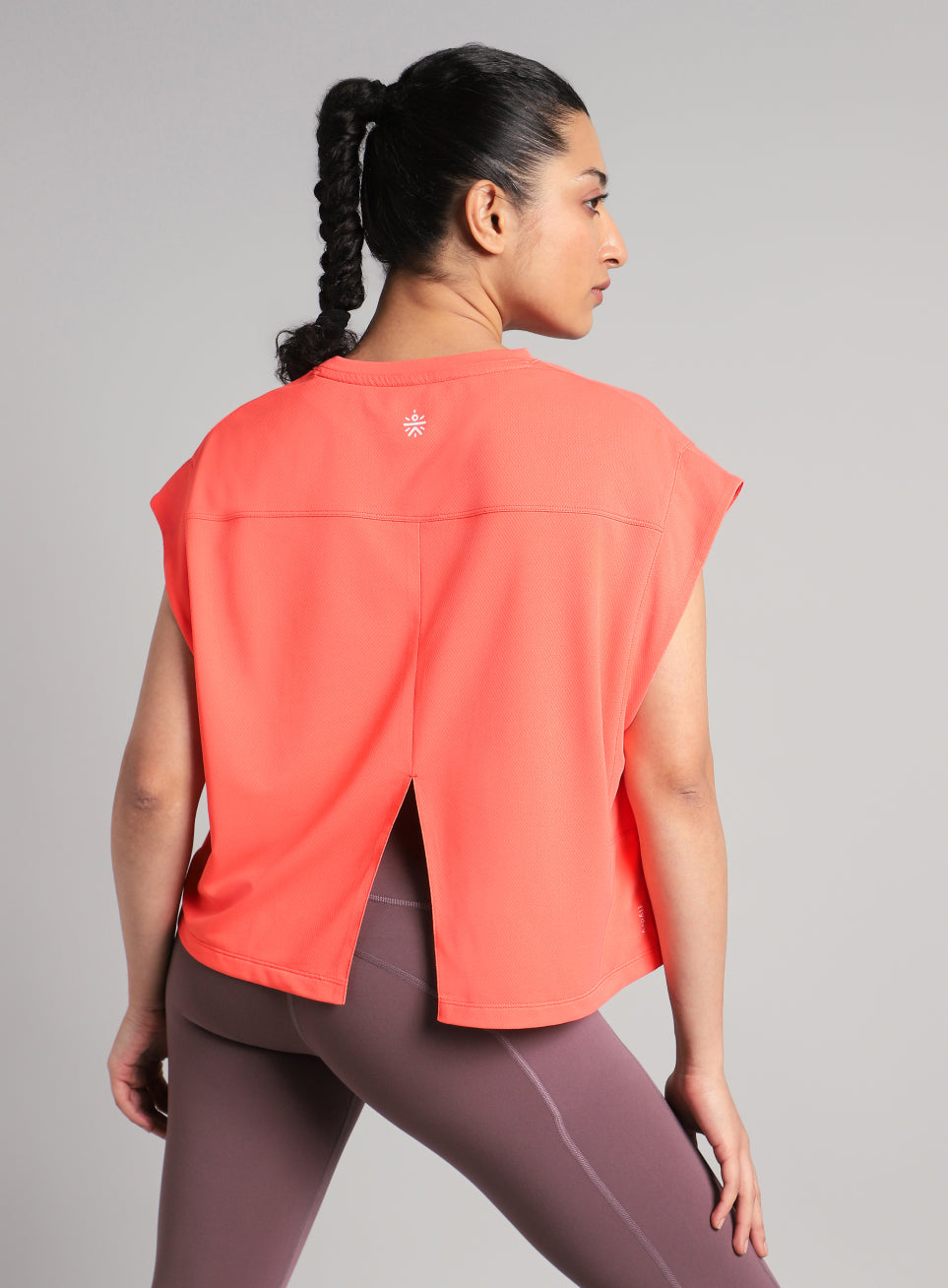 Women's Peach Muscle Ease Boxy Fit T-shirt