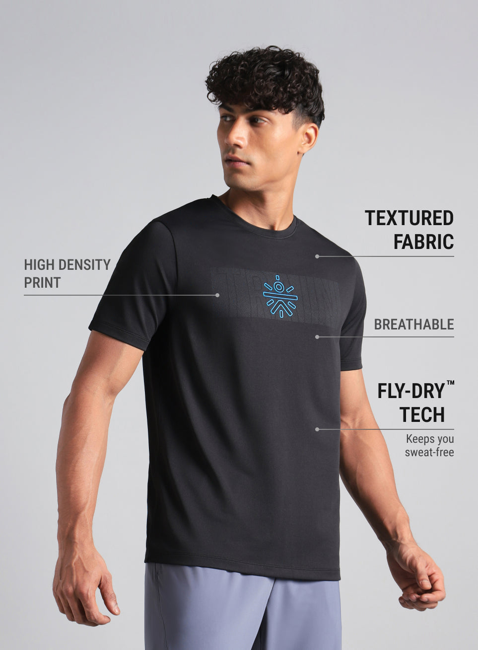 Men's Black Cult Train Graphic T-shirt