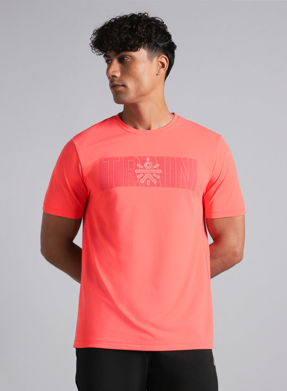 Men's Peach Cult Train Graphic T-shirt