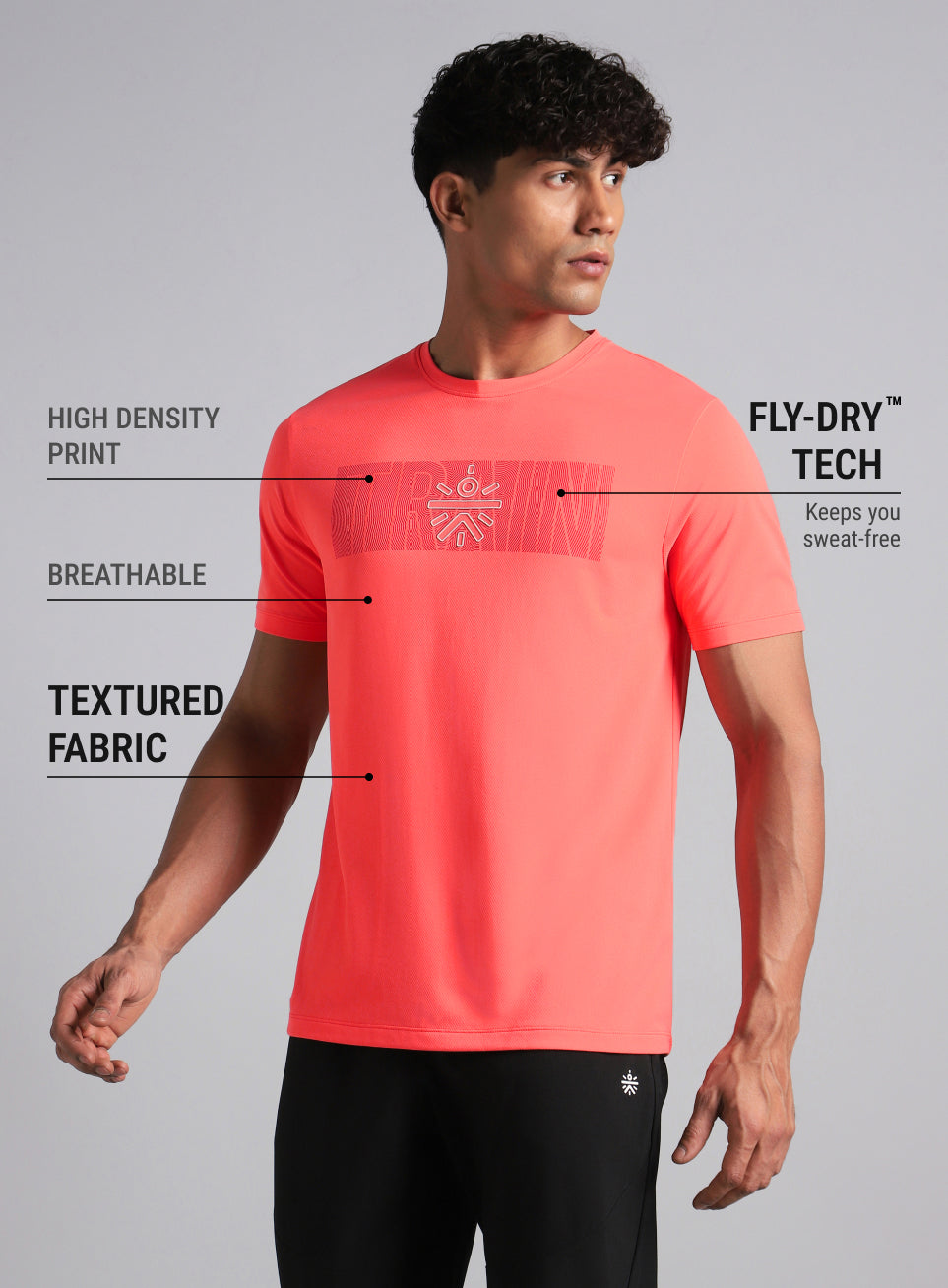 Men's Peach Cult Train Graphic T-shirt