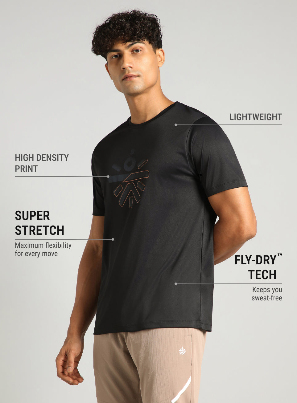 Men's Black Cult Endurance Training T-shirt