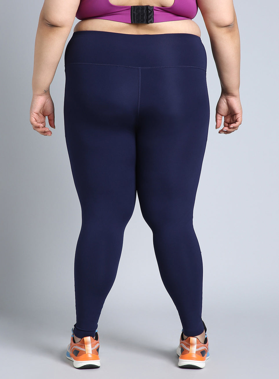 Women's Blue Training Plus Size COMFlex Tights