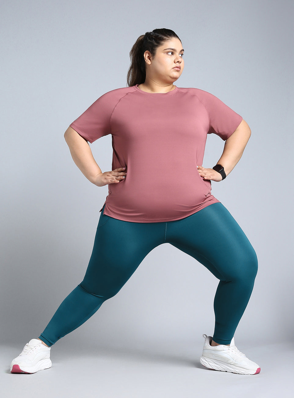 Women's Green Training Plus Size Tights