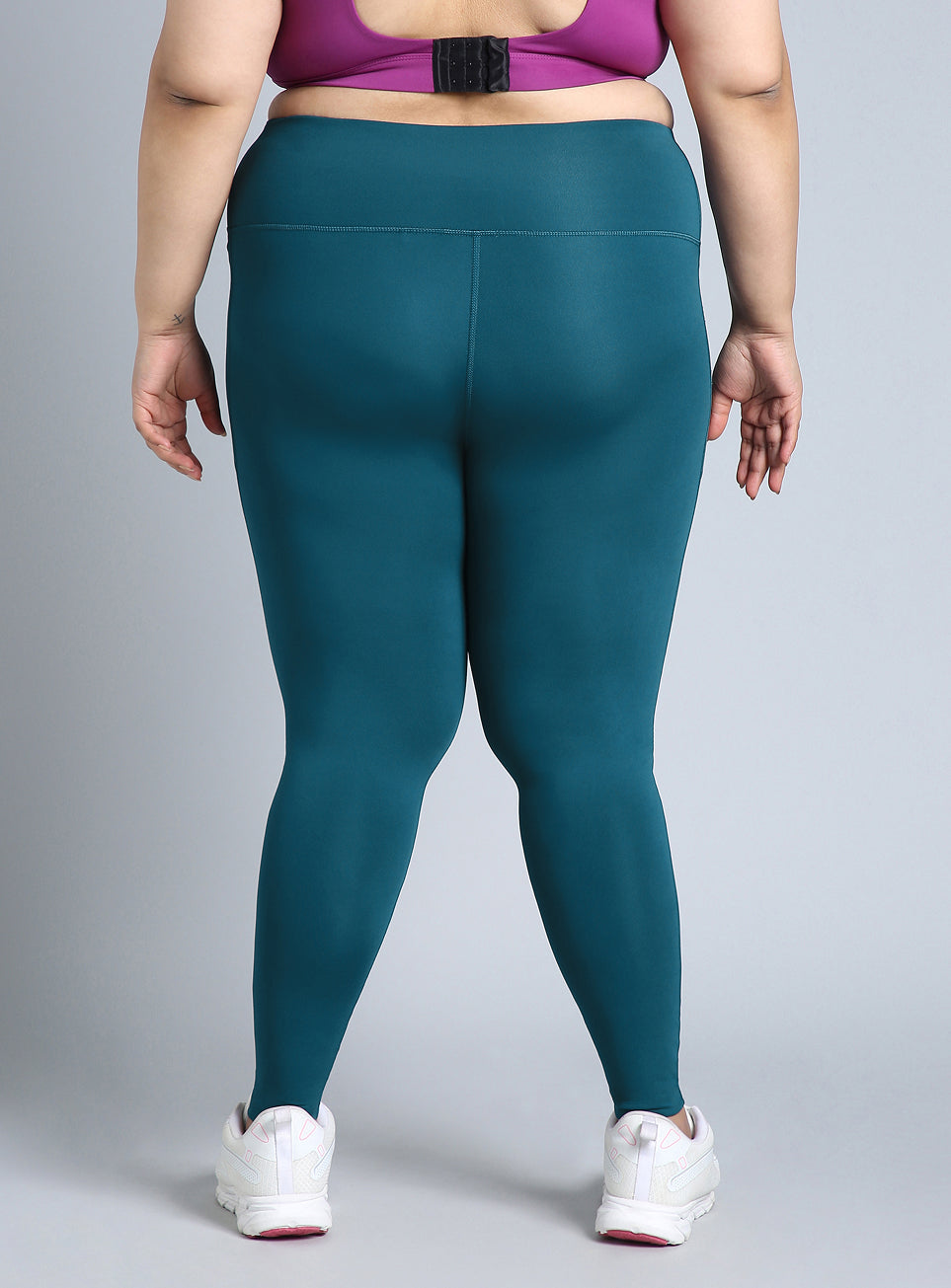 Women's Green Training Plus Size Tights