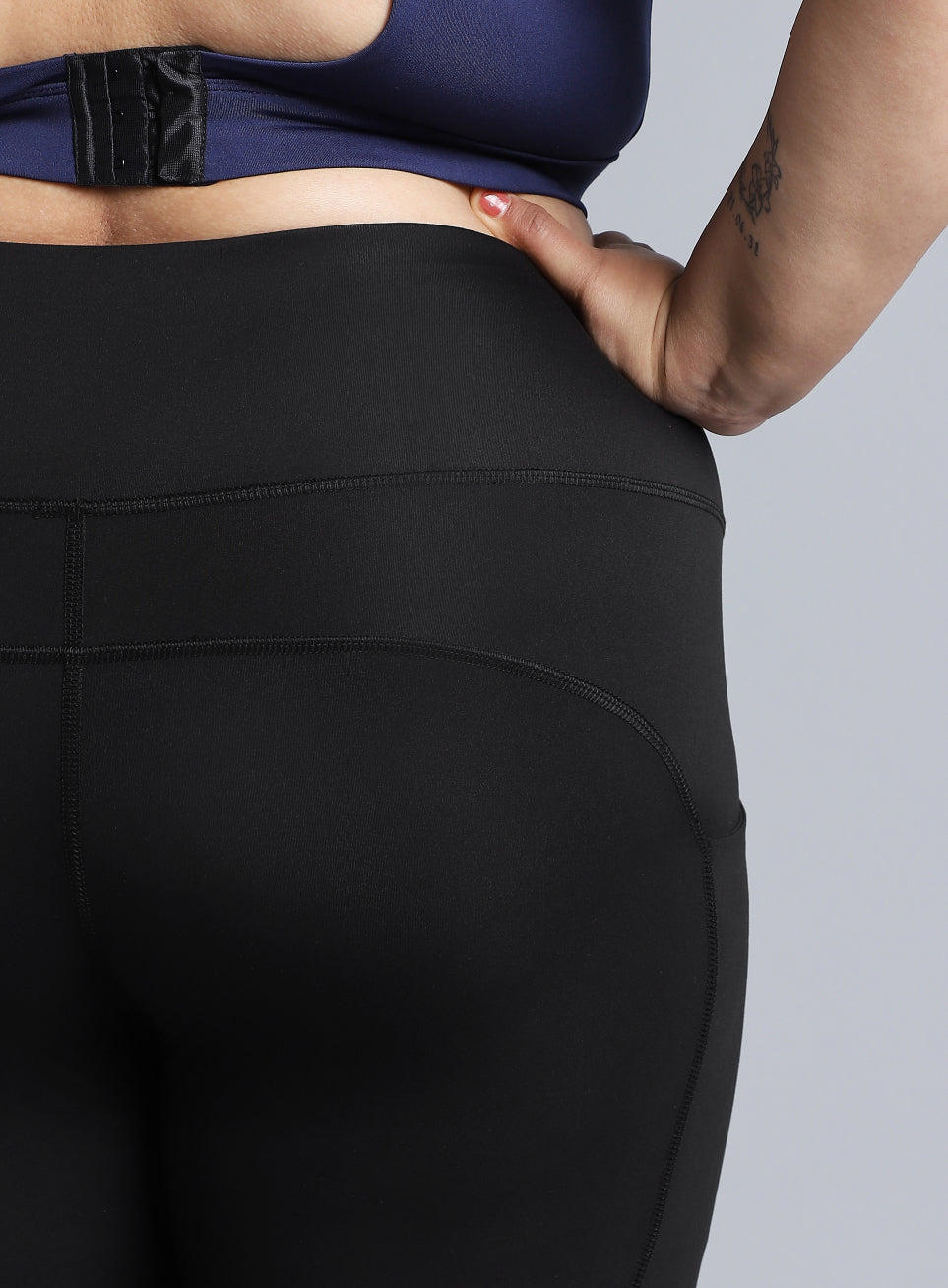 Women's Black the Run Project Comflex Plus Size Tights