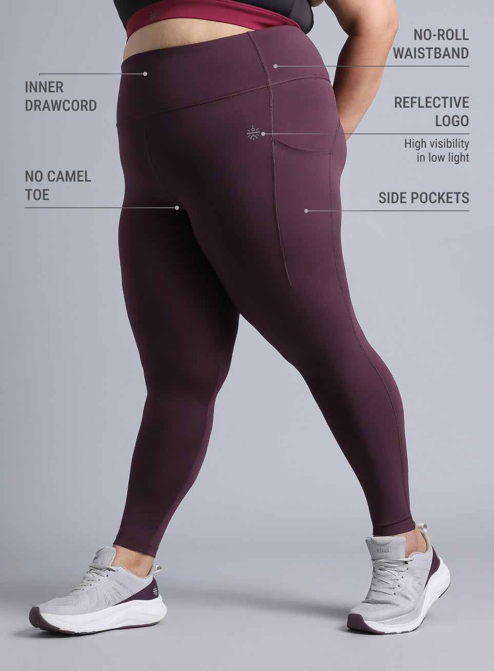 Women's Wine the Run Project Comflex Plus Size Tights