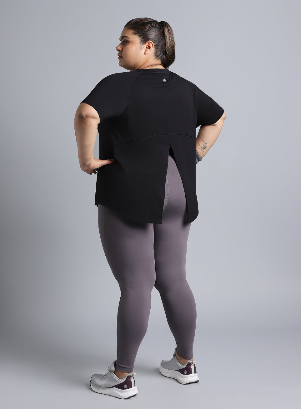 Women's Black Flow HIIT Plus Size Top