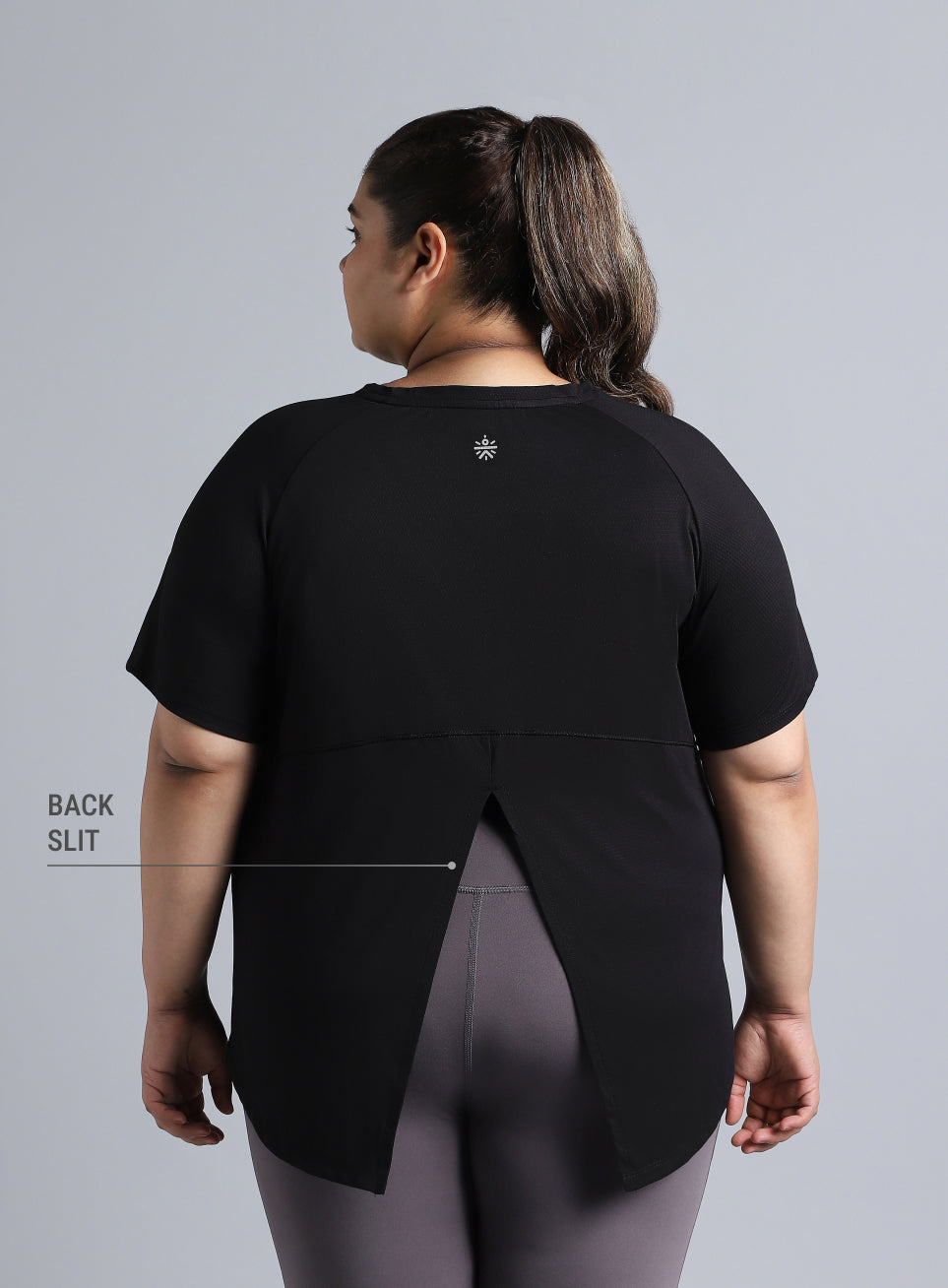 Women's Black Flow HIIT Plus Size Top