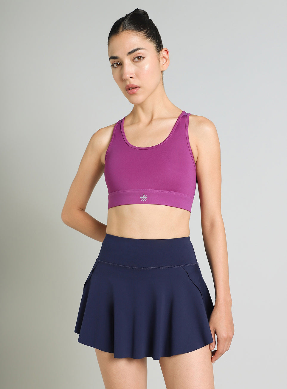 Women's Pink Racer Back with Hook High Support Running Bra