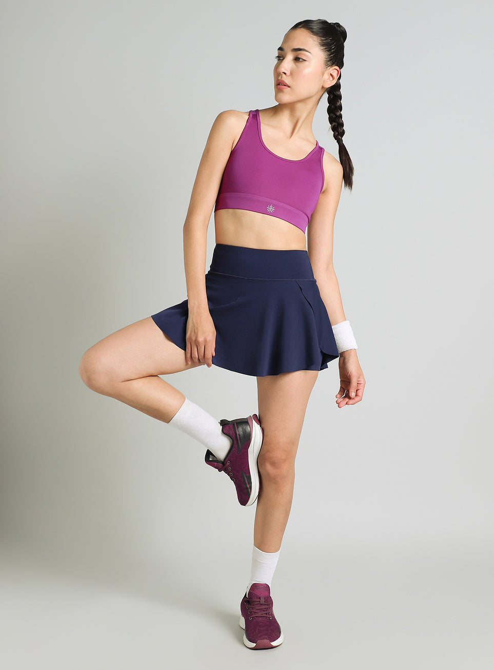 Women's Pink Racer Back with Hook High Support Running Bra