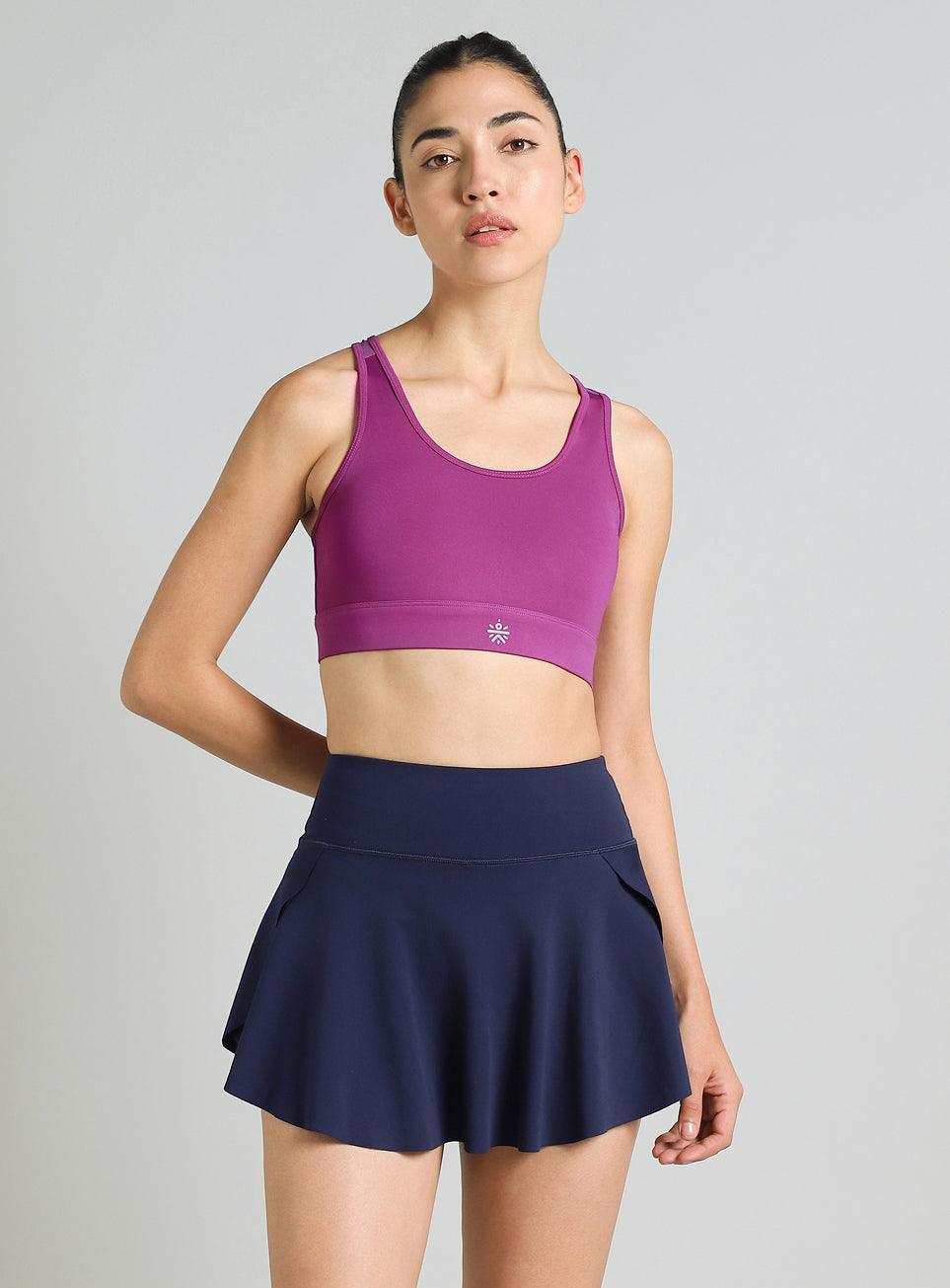 Women's Pink Racer Back with Hook High Support Running Bra
