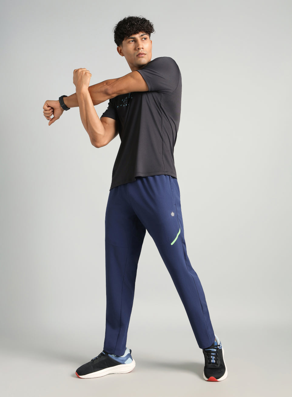 Men's Navy Power Pop Training Trackpants
