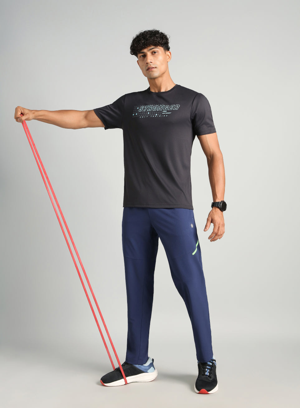 Men's Navy Power Pop Training Trackpants