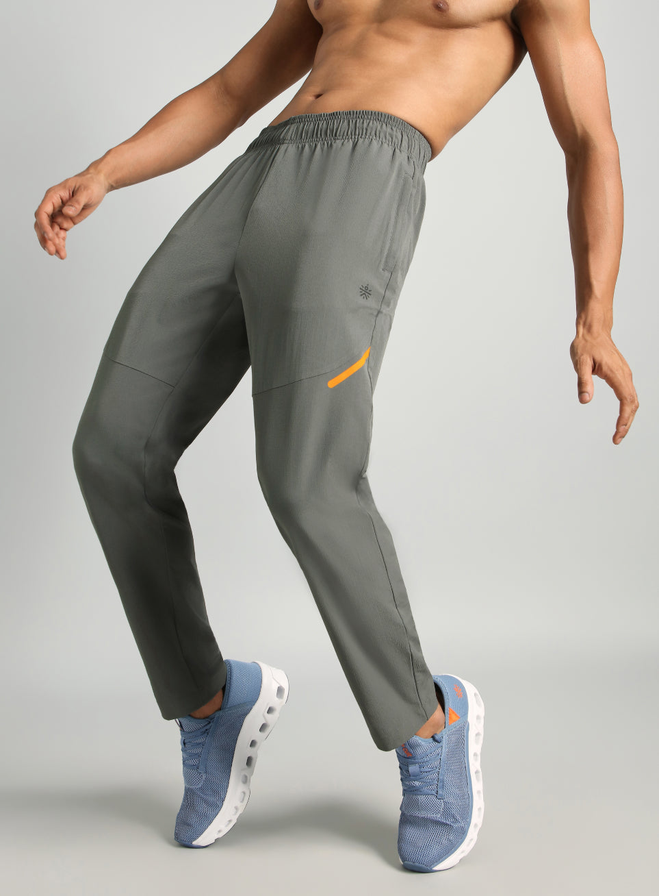 Men's Dark Grey Power Pop Training Trackpants