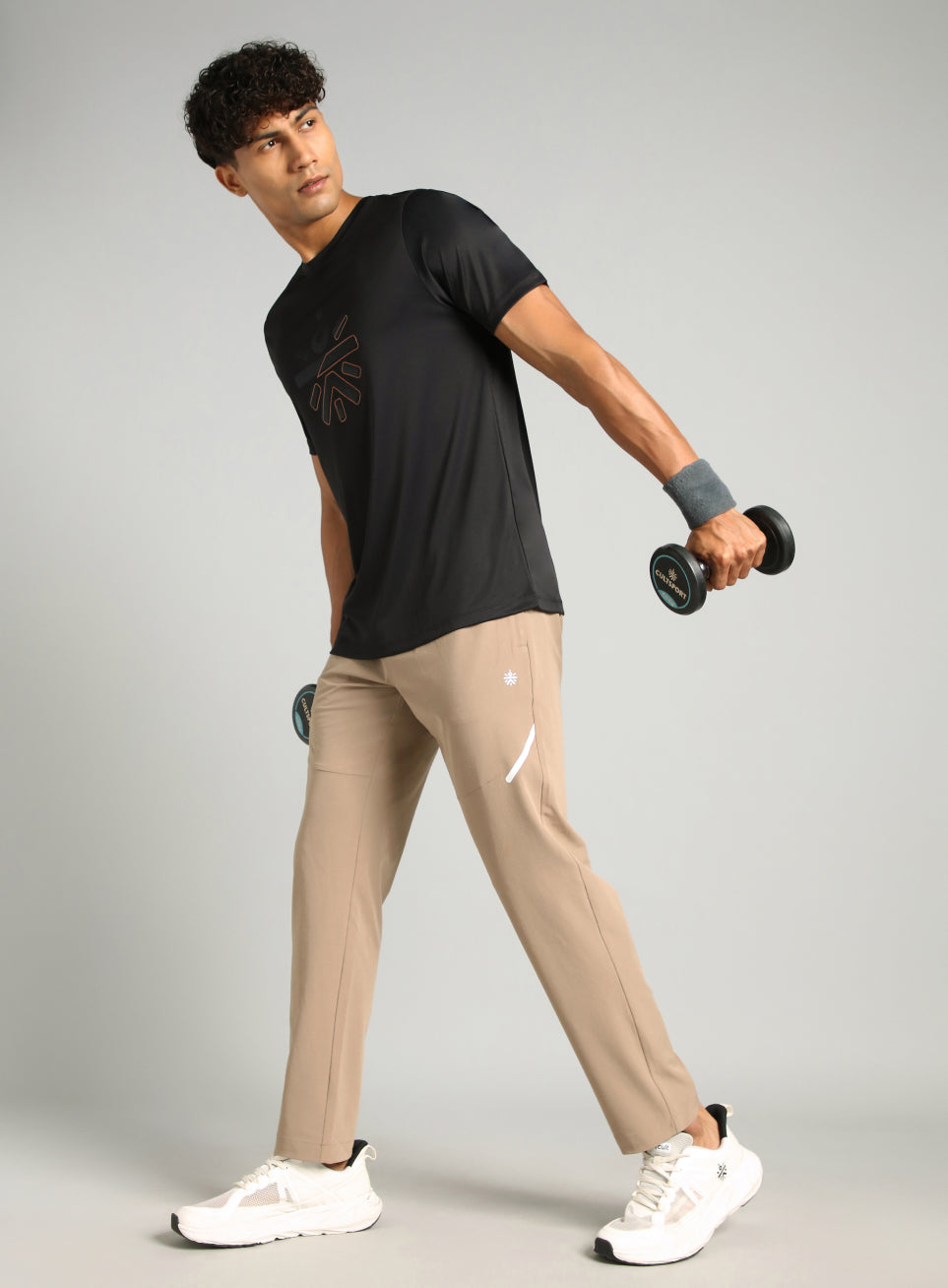 Men's Khaki Training Hype Up Training Trackpants
