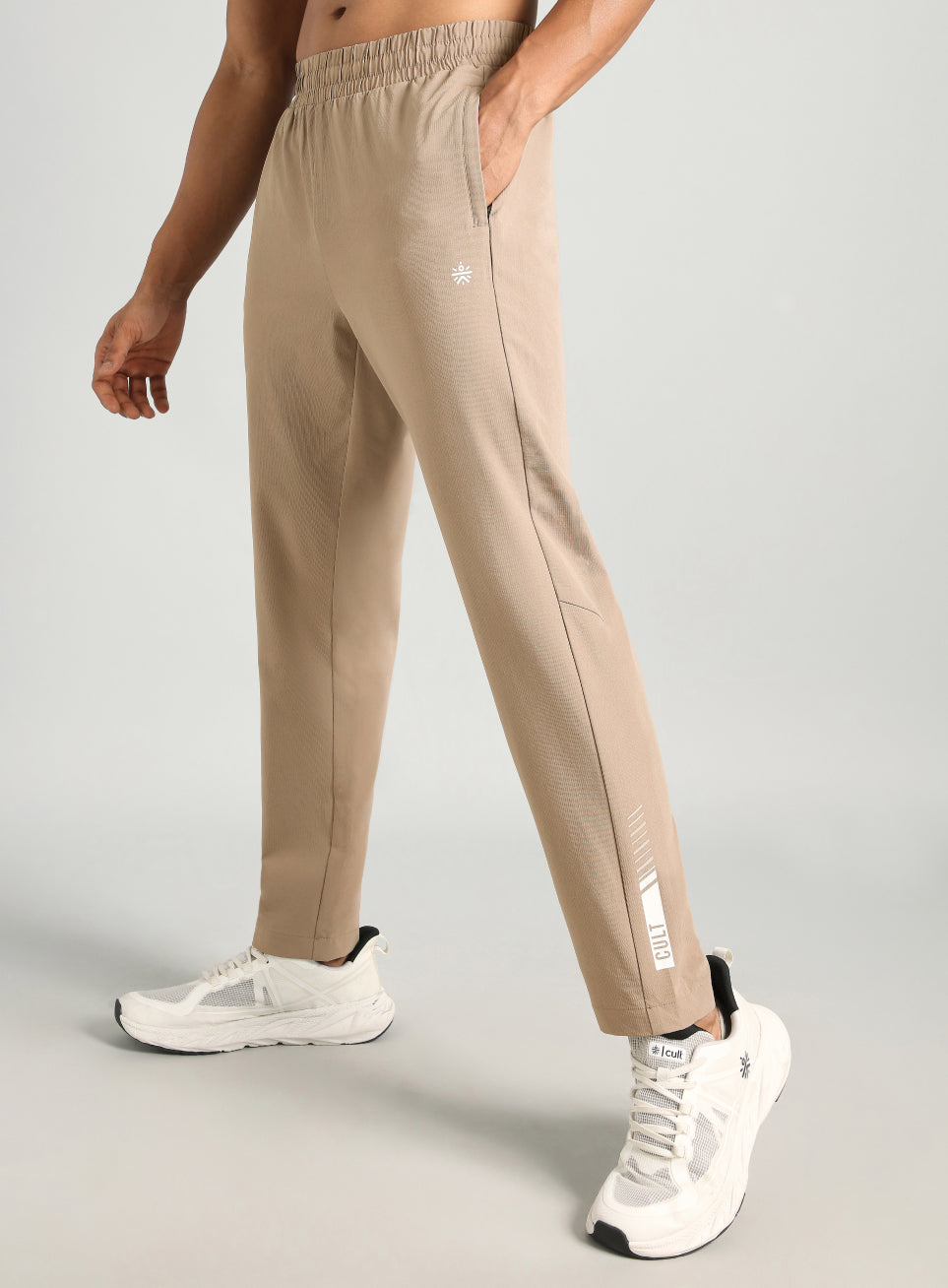 Men's Khaki Cult Power Up Training Trackpants