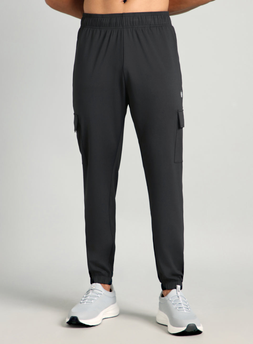 Men's Black Cargo Training Joggers