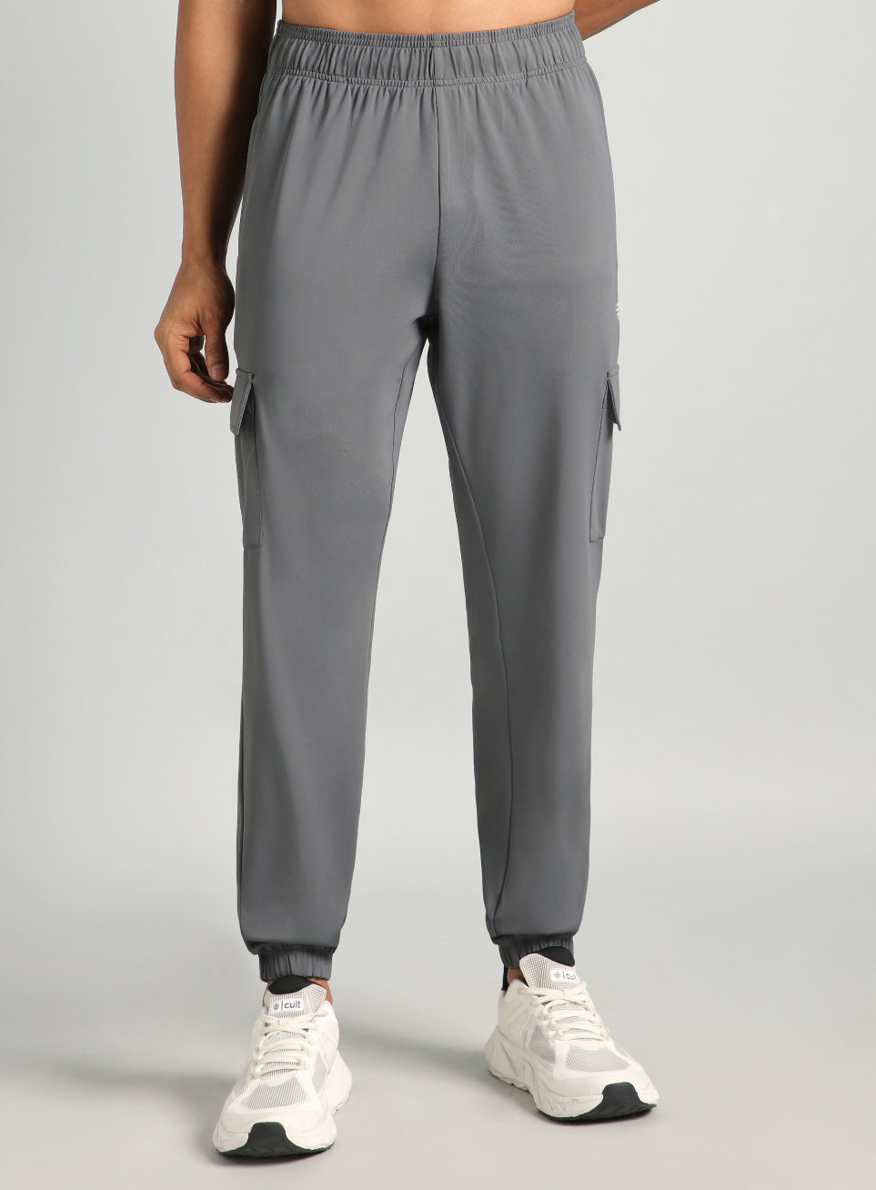 Men's Dark Grey Cargo Training Joggers