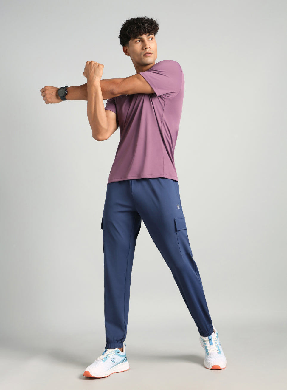 Men's Navy Cargo Training Joggers