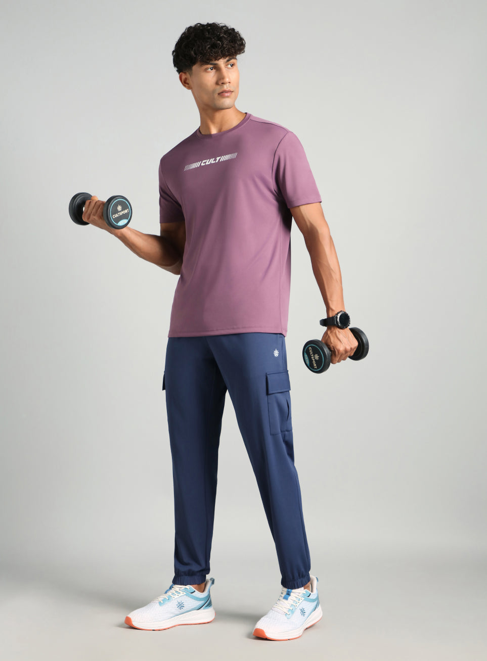 Men's Navy Cargo Training Joggers