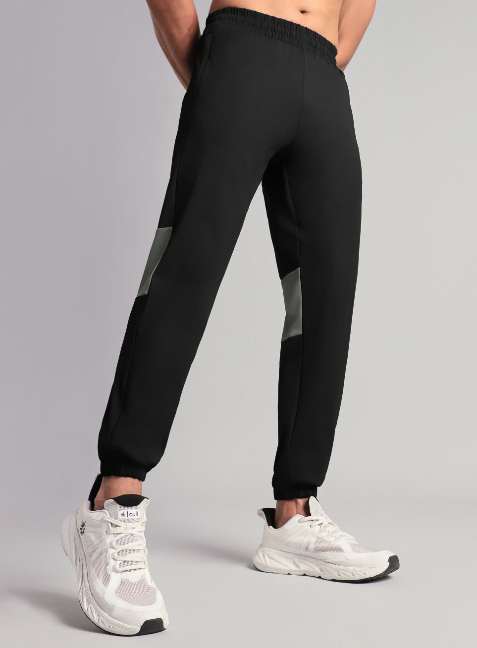 Men's Black Power Pop Active Joggers