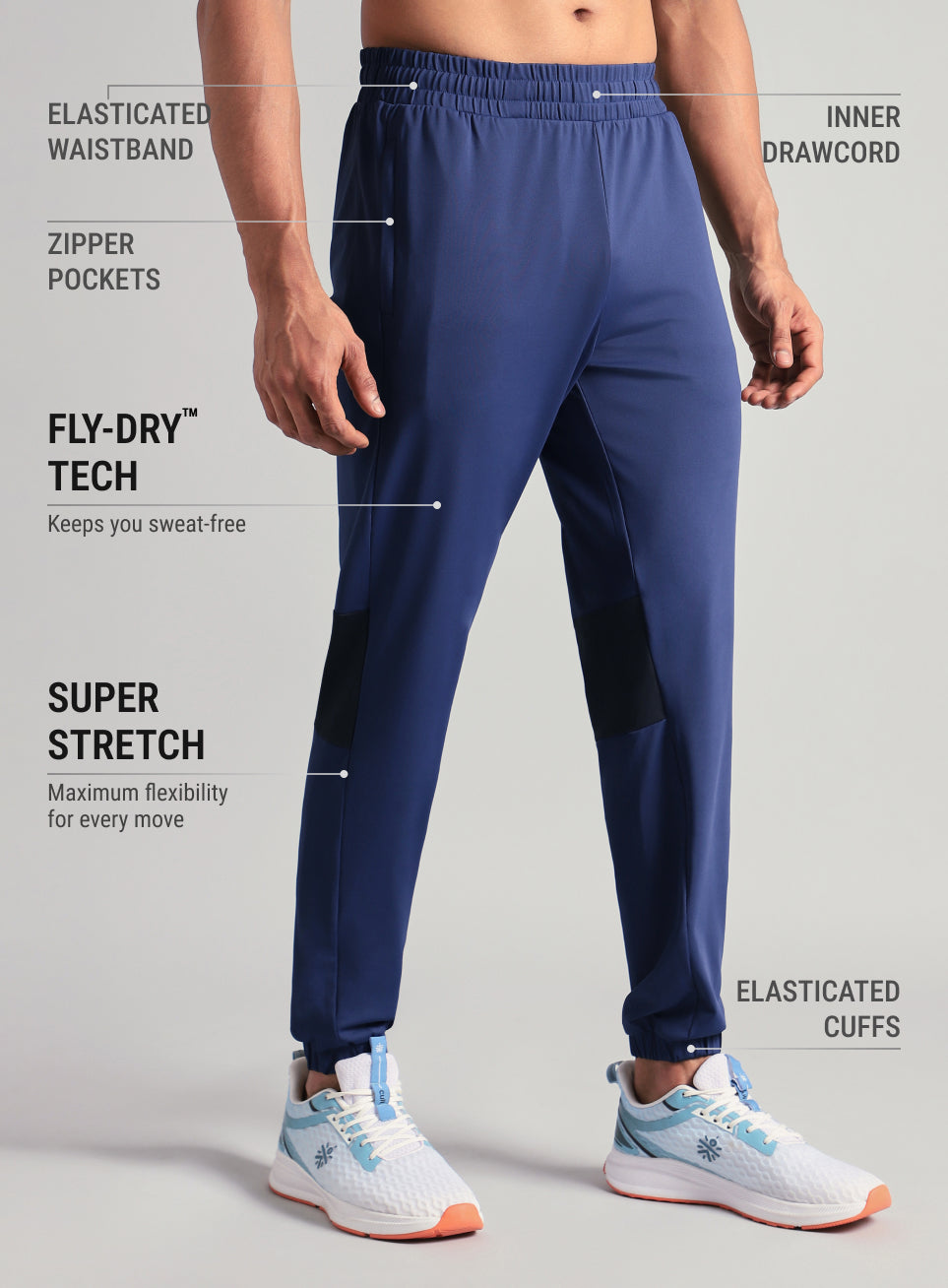 Men's Navy Power Pop Active Joggers