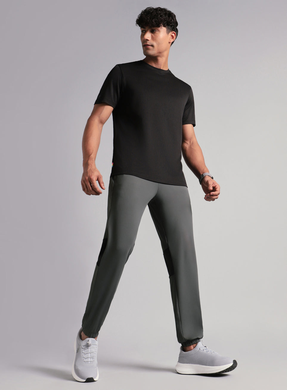 Men's Dark Grey Power Pop Active Joggers
