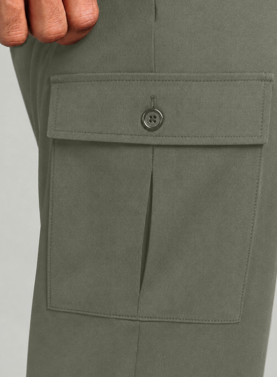 Men's Olive Cargo Training Plus Size Joggers