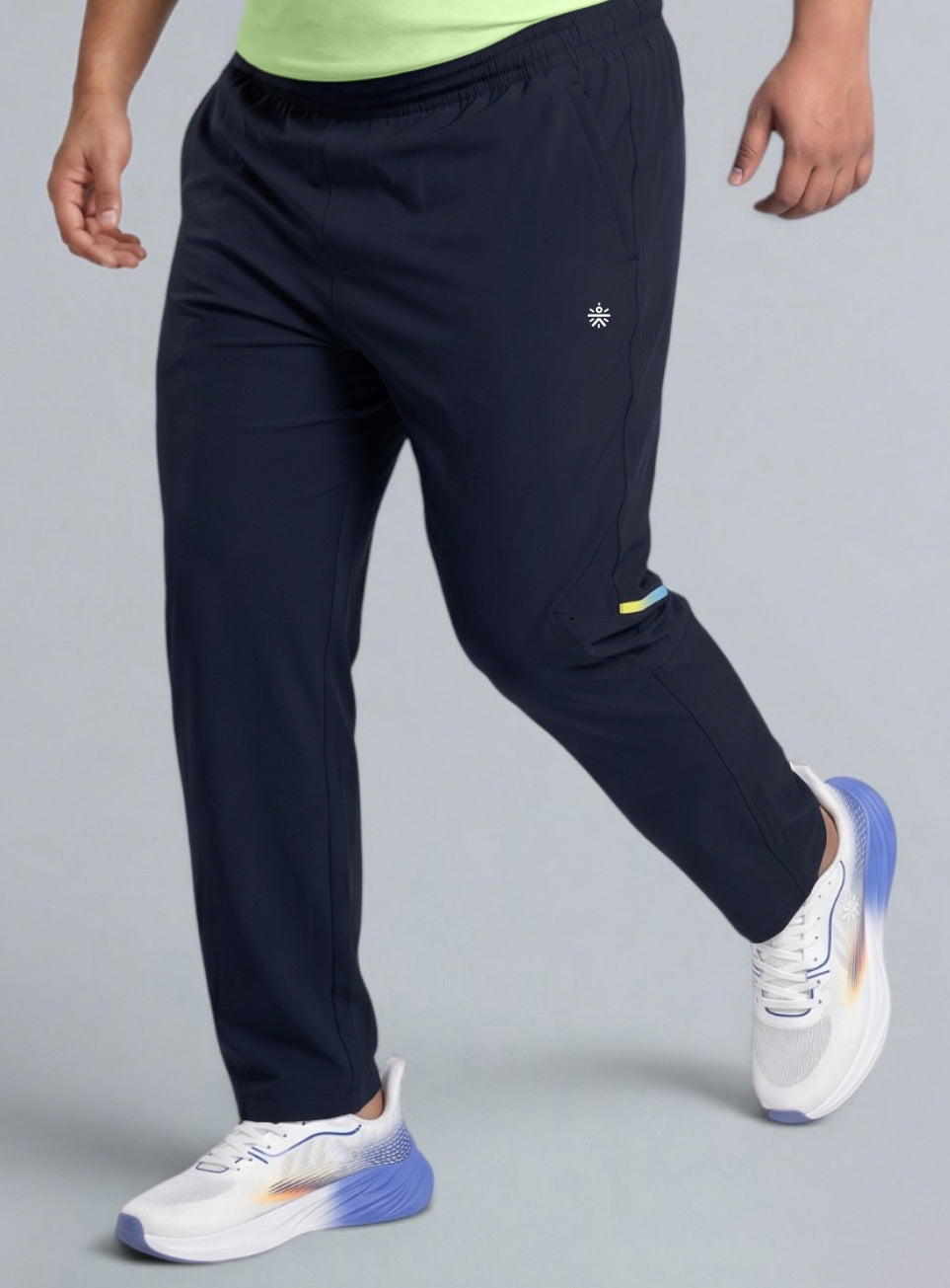 Men's Navy Train In Train Out Premium Plus Size Trackpants
