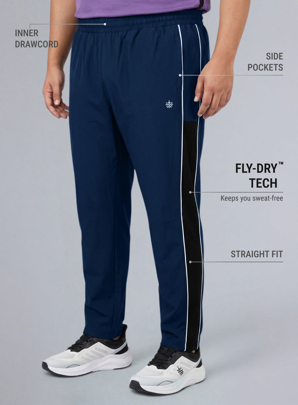 Men's Navy All Format Training Trackpants