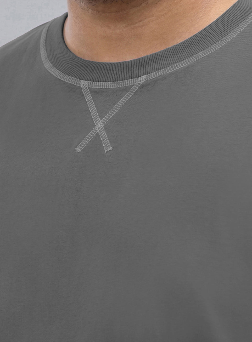 Men's Dark Grey Play Day Plus Size Oversized Fit T-shirt