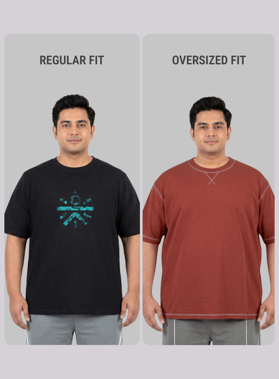Men's Rust Play Day Plus Size Oversized Fit T-shirt