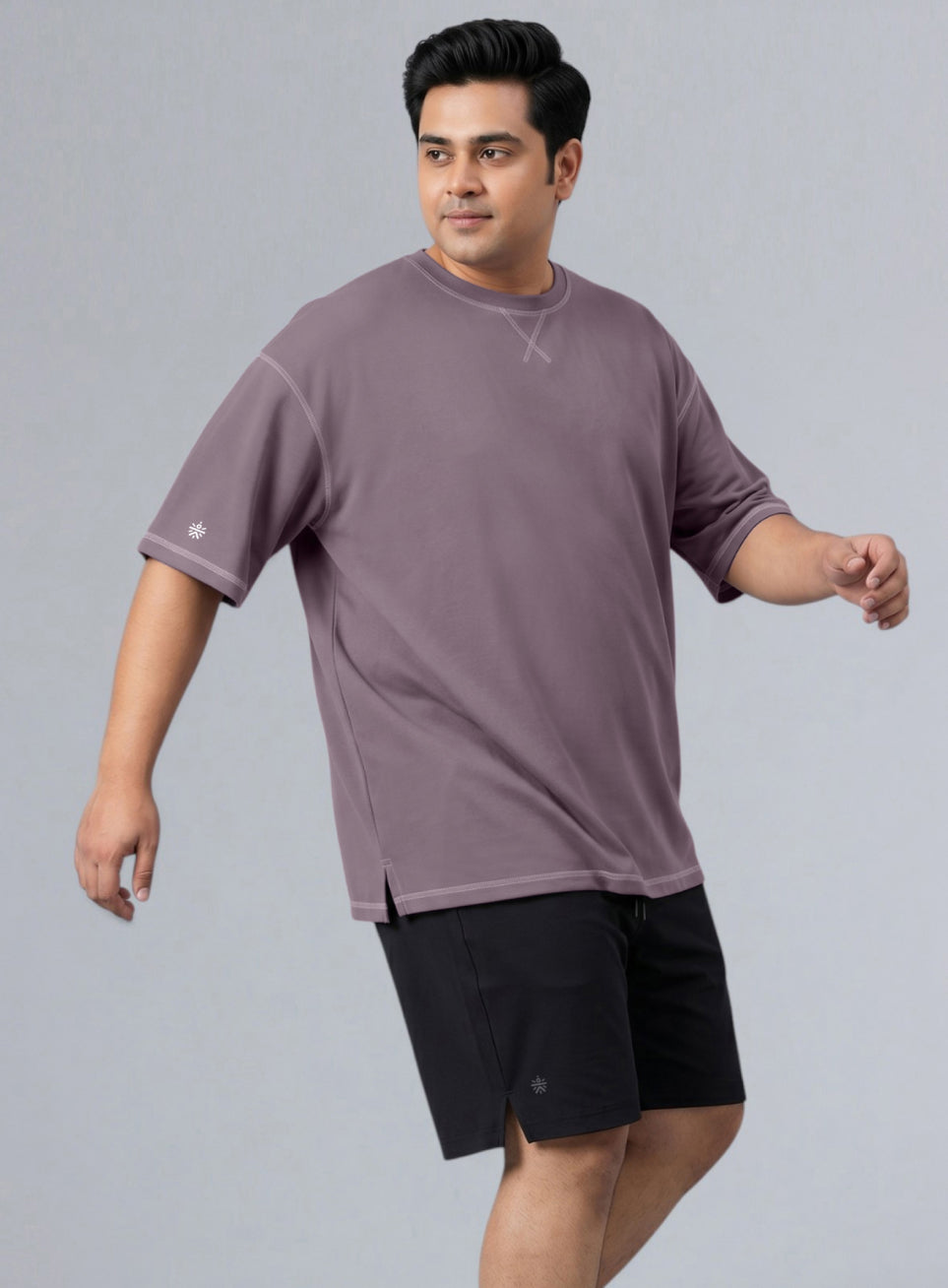 Men's Purple Play Day Plus Size Oversized Fit T-shirt