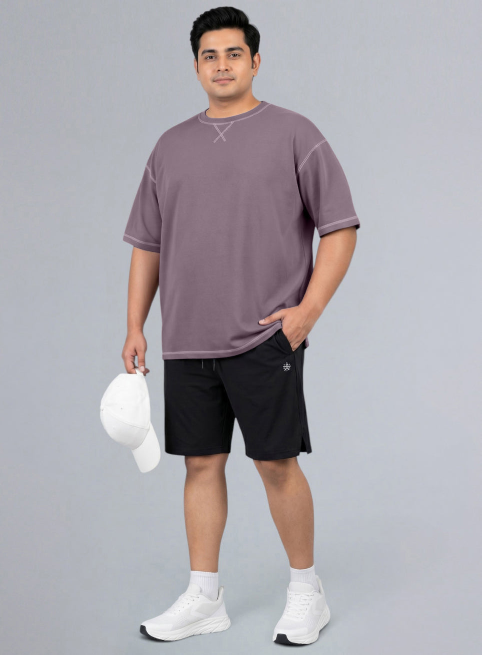 Men's Purple Play Day Plus Size Oversized Fit T-shirt